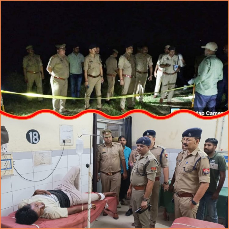 पुलिस मुठभेड़ में 25000 रूपये का इनामिया शातिर बदमाश बशीर उर्फ फौजी गिरफ्तार।