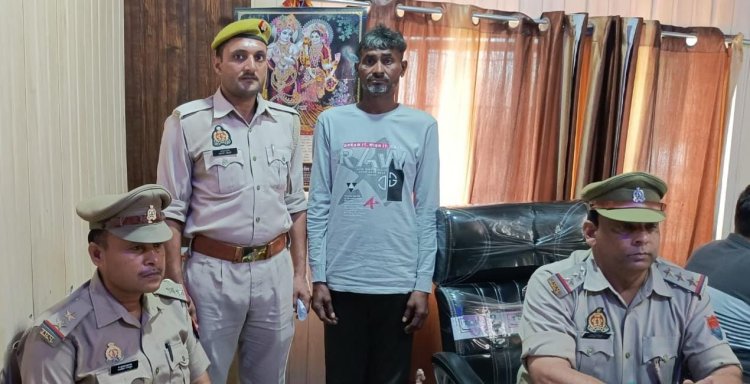 गौवध अधिनियम में फरार चल रहा अभियुक्त जलेसर पुलिस ने किया गिरफ्तार।