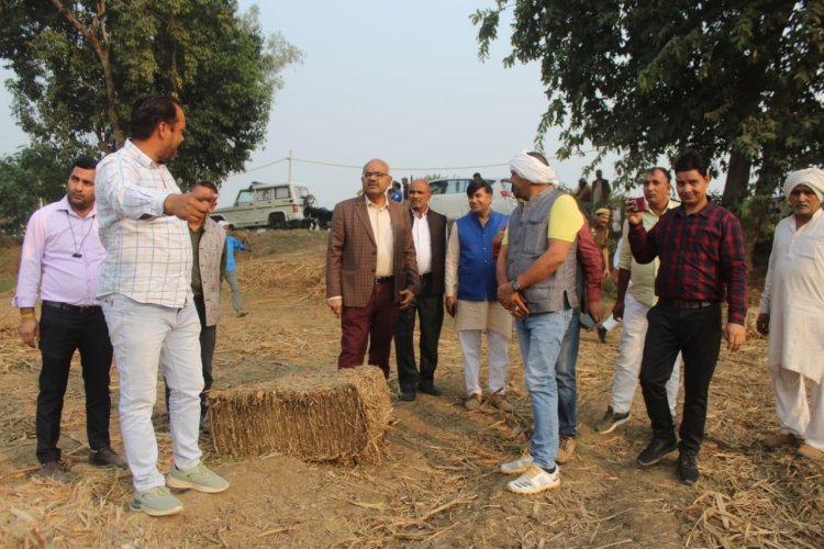 परली जलाने से कीट मित्रों व‌ पर्यावरण को हानि, बेलर से इकट्ठा करें आय बढाएं, प्रदूषण से मुक्ति पाएं