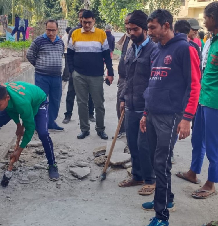 आवास विकास कॉलोनी अतिक्रमण से सम्बंधित शिकायत का तुरंत किया समाधान