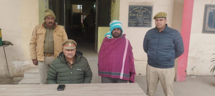 दुष्कर्म करने की घटना में फरार चल रहे एक अभियुक्त को कोतवाली देहात पुलिस ने किया गिरफ्तार।