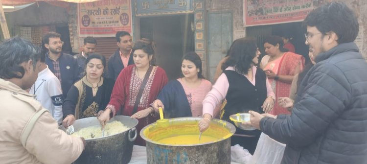 सारथी की चौदहवीं रसोई : जरूमन्दों को कराया मात्र ₹5 में भरपेट भोजन, लगी लंबी कतारें