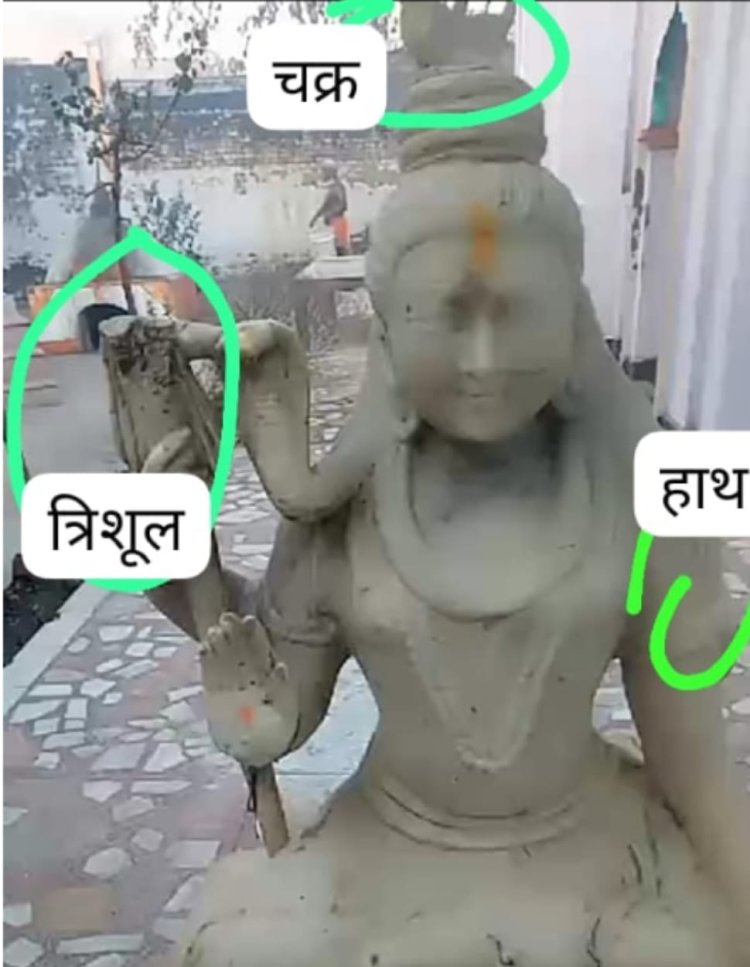 विकास के माडल सिरसली के शिव मंदिर में खंडित है शिव प्रतिमा श्रद्धालु महिलाओं में रोष