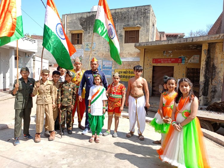 शहीद दिवस पर रमाला के बुजुर्गों, युवाओं व बच्चों ने मिलकर किये कार्यक्रम