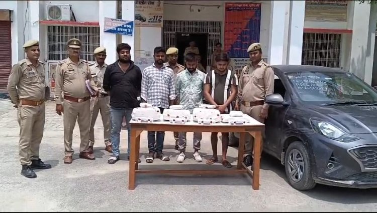 बछरावां पुलिस को बड़ी कामयाबी अवैध गांजे के साथ चार अभियुक्त किया गिरफ्तार।