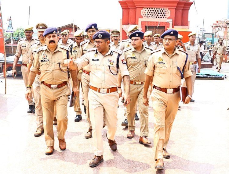 पुलिस महानिरीक्षक मेरठ परिक्षेत्र व पुलिस अधीक्षक ने यातायात रूट व्यवस्था एवं पार्किंग व्यवस्था का लिया जायजा 