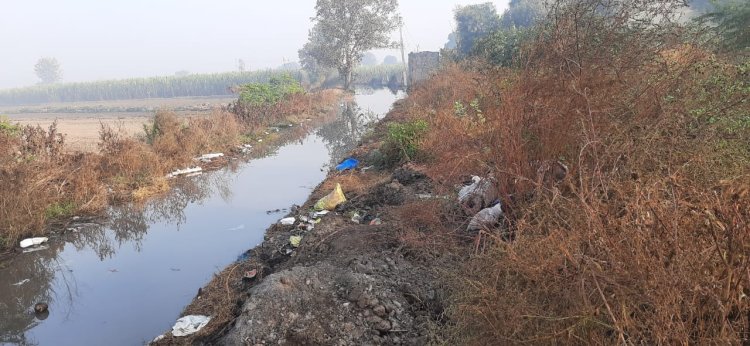 छपरौली-तुगाना मार्ग पर जमा हुआ गन्दा पानी, सड़क मार्ग अवरूद्ध, आवागमन मुश्किल: उपाध्याय