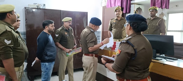 एडिशनल एसपी व पुलिस क्षेत्राधिकारी ने थाना सिभावली का वार्षिक निरीक्षण किया थाने को दुल्हन की तरह सजाया गया